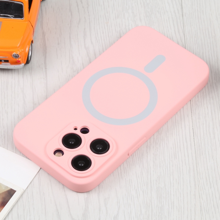  iPhone 15 Pro Max Skal MagSafe Liquid Silikon Rosa