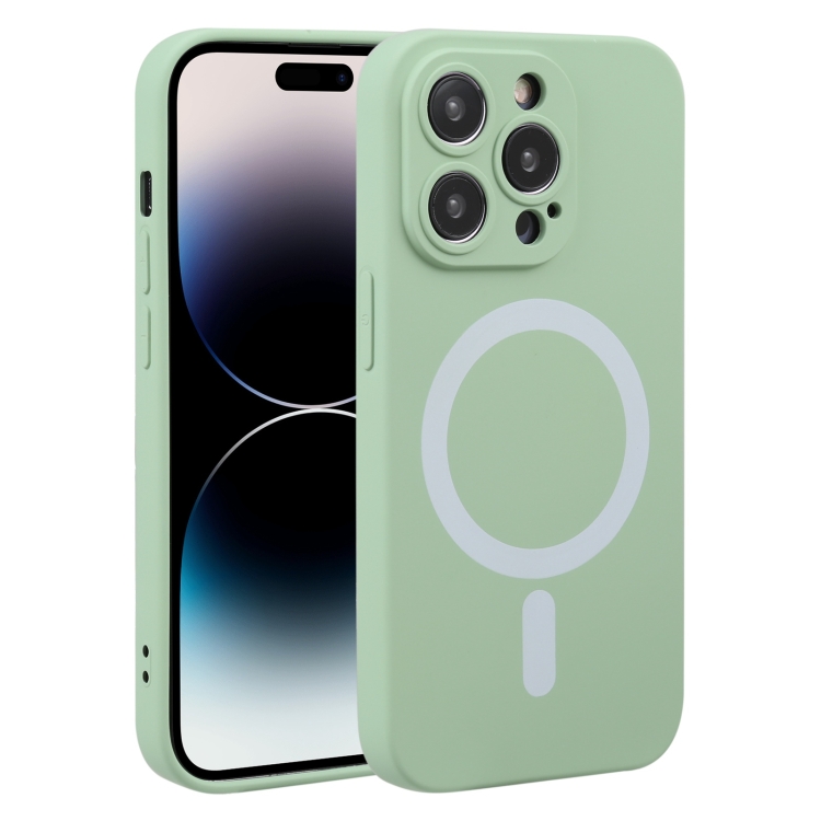  iPhone 15 Pro Max Skal MagSafe Liquid Silikon Grön