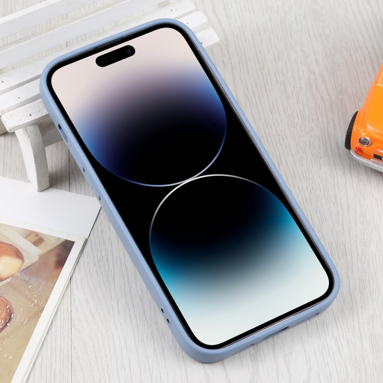  iPhone 15 Pro Max Skal MagSafe Liquid Silikon Lilagrå