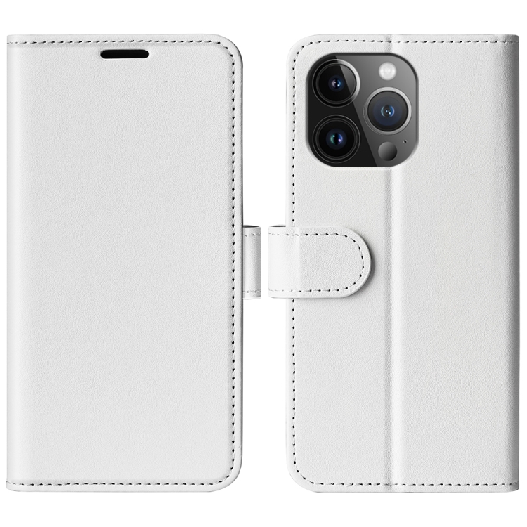  iPhone 15 Pro Max Fodral Läder Vit