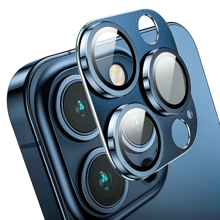 ENKAY ENKAY iPhone 15 Pro / 15 Pro Max Linsskydd Aluminium Härdat Glas