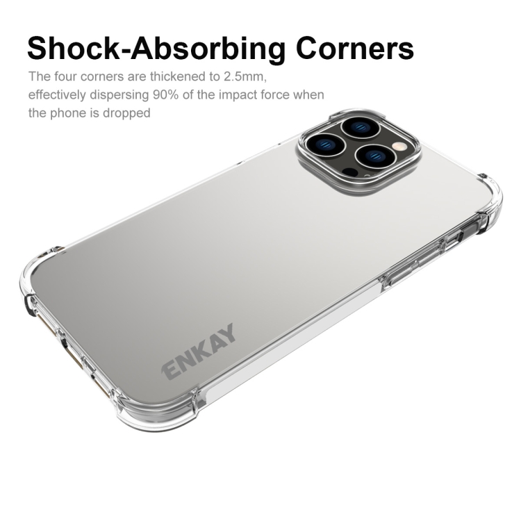 ENKAY ENKAY iPhone 15 Pro Max Skal Shockproof TPU Transparent