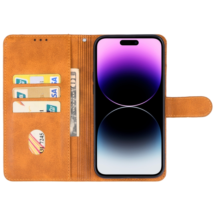  iPhone 15 Pro Fodral Läder Brun
