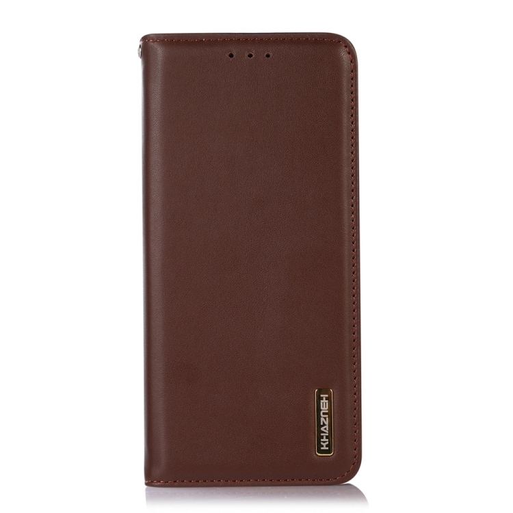 KHAZNEH KHAZNEH iPhone 15 Pro Fodral Flip Nappa Textur Brun