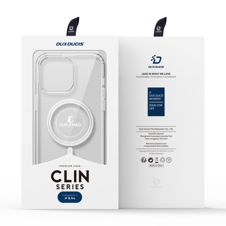 DUX DUCIS DUX DUCIS iPhone 15 Pro Skal Clin MagSafe Transparent