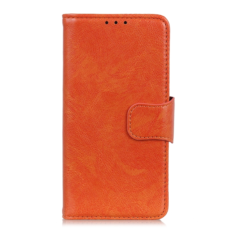  iPhone 15 Pro Fodral Läder Nappa Textur Orange