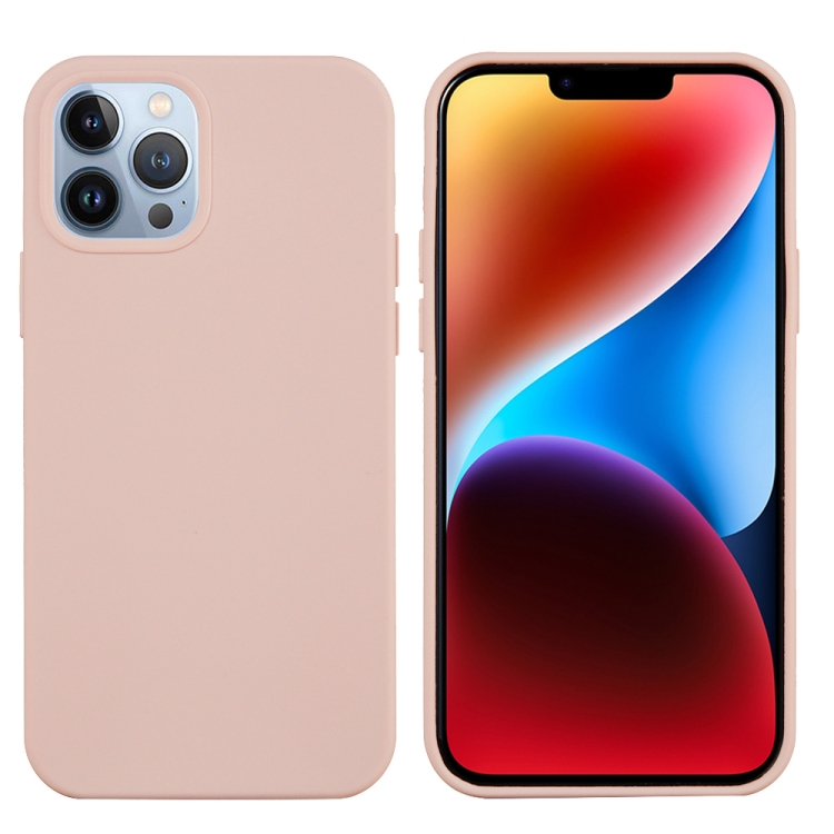  iPhone 15 Pro Skal Silikon Sand Pink
