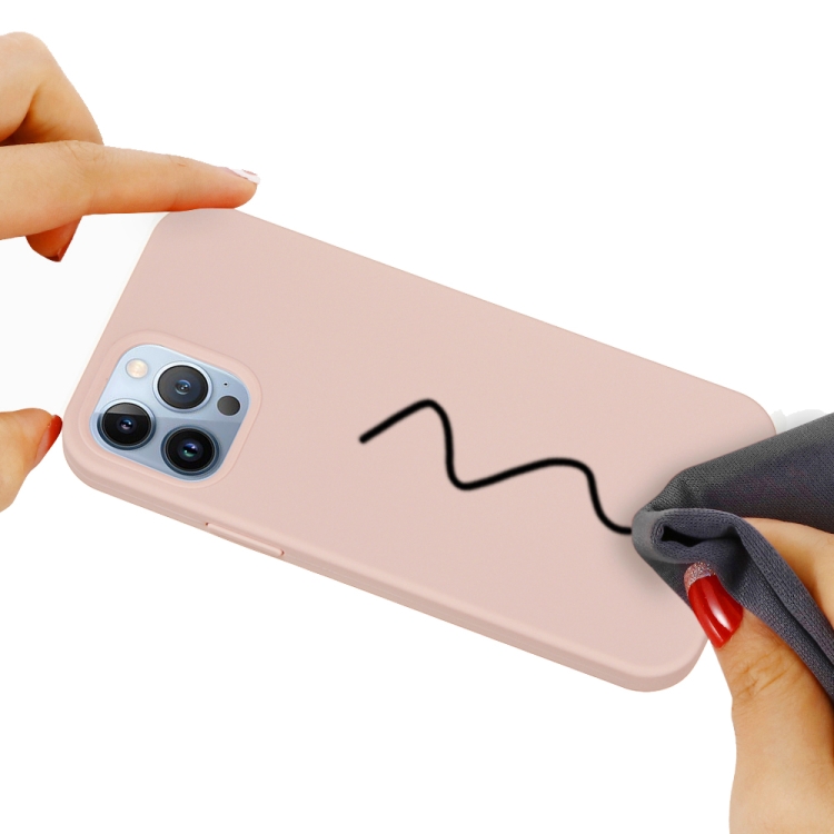  iPhone 15 Pro Skal Silikon Sand Pink