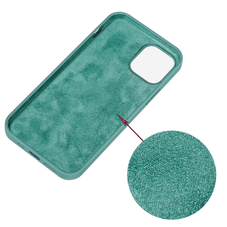  iPhone 15 Pro Skal Silikon Tallgrön