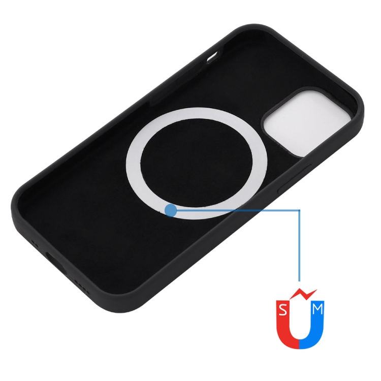  iPhone 15 Pro Skal MagSafe Silikon Svart