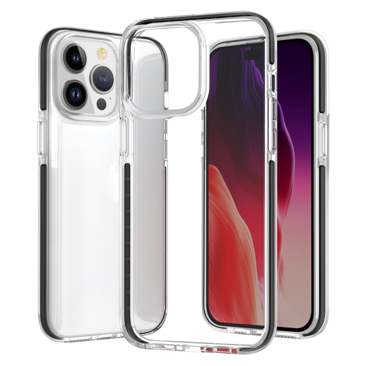  iPhone 15 Pro Skal Hybrid Dual-Color Svart