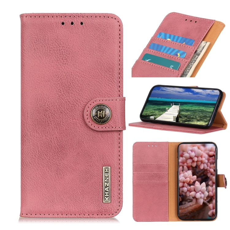 KHAZNEH KHAZNEH iPhone 15 Pro Fodral Läder Rosa