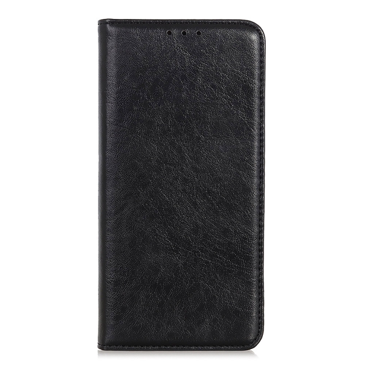  iPhone 15 Pro Fodral Flip Crazy Horse Svart