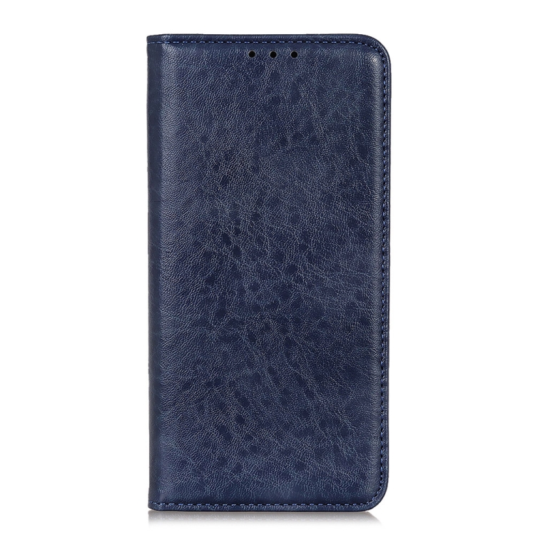  iPhone 15 Pro Fodral Flip Crazy Horse Blå