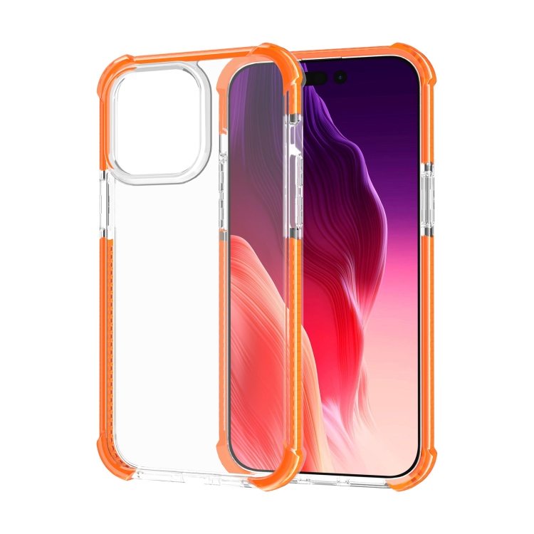  iPhone 15 Pro Skal Shockproof Akryl/TPU Orange