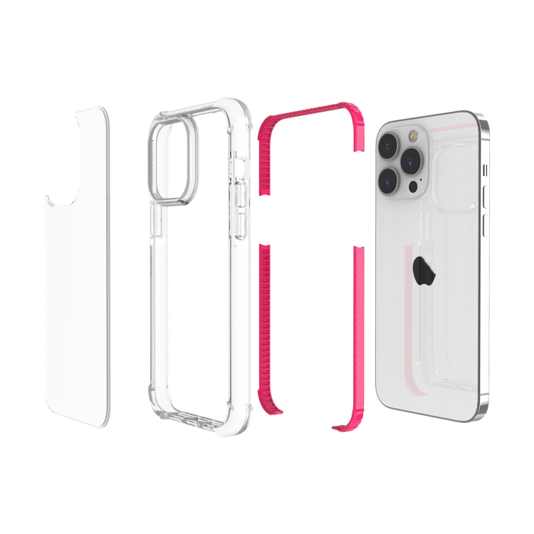  iPhone 15 Pro Skal Shockproof Akryl/TPU Rosa