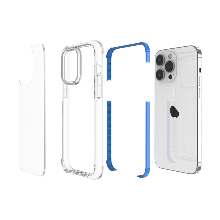  iPhone 15 Pro Skal Shockproof Akryl/TPU Blå