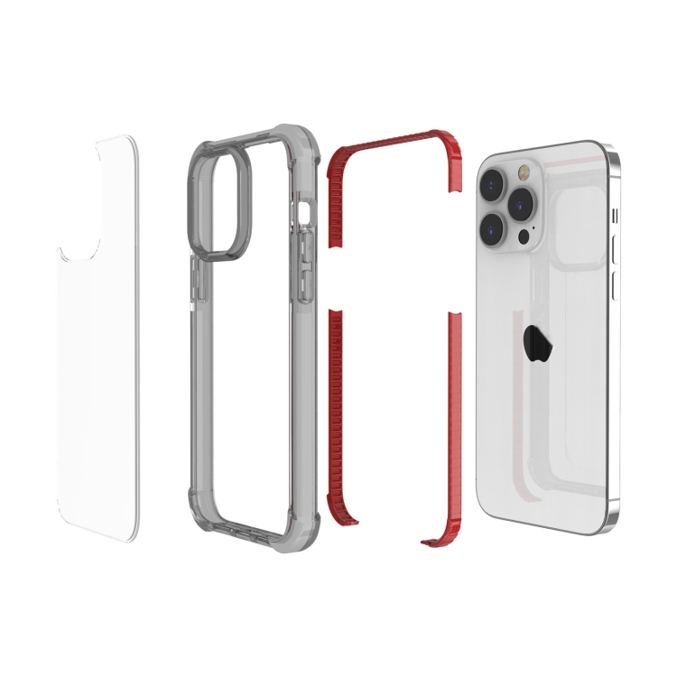  iPhone 15 Pro Skal Shockproof Akryl/TPU Brun