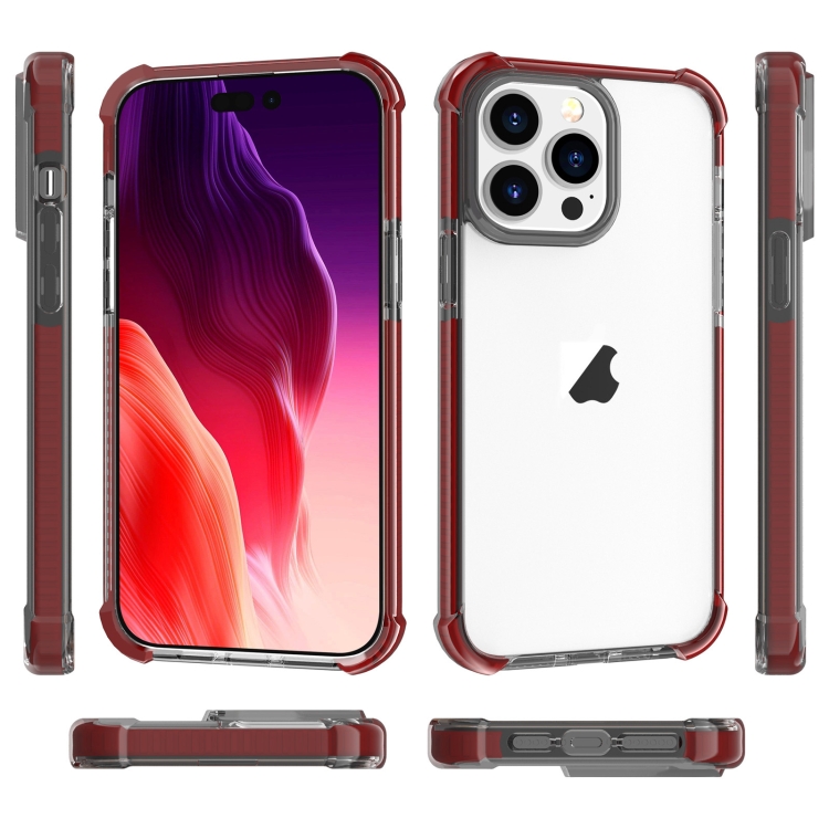  iPhone 15 Pro Skal Shockproof Akryl/TPU Brun