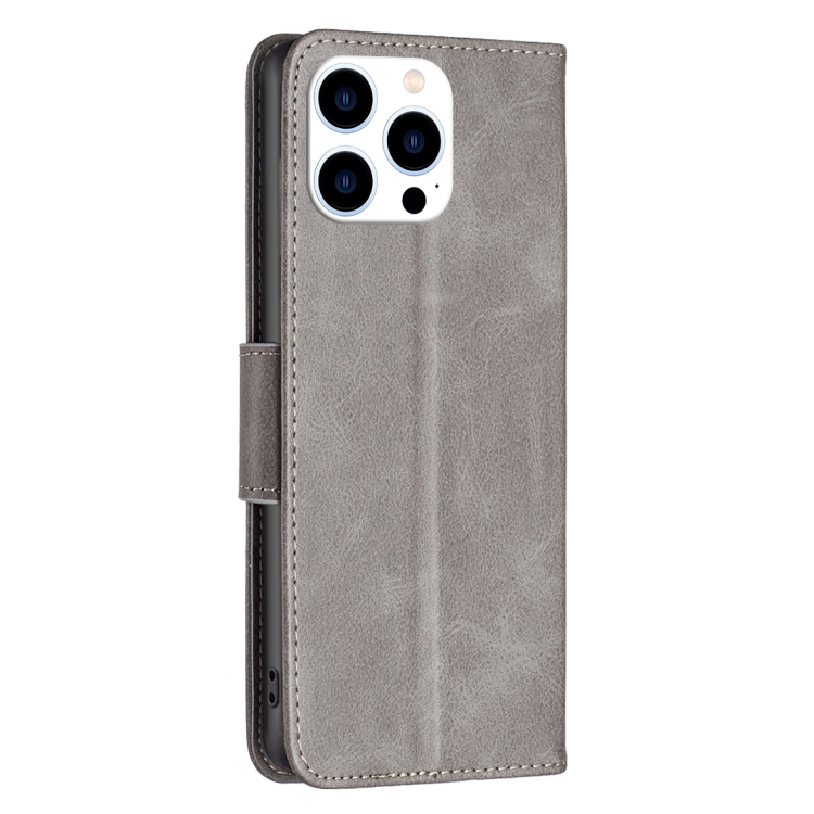  iPhone 15 Pro Fodral Shark Solid Läder Grå