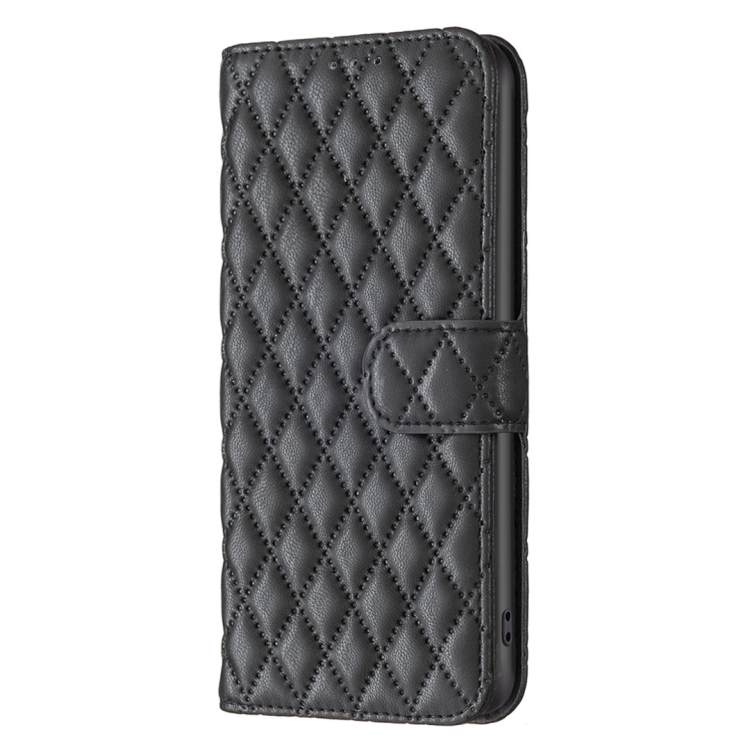  iPhone 15 Pro Fodral Diamond Läder Svart