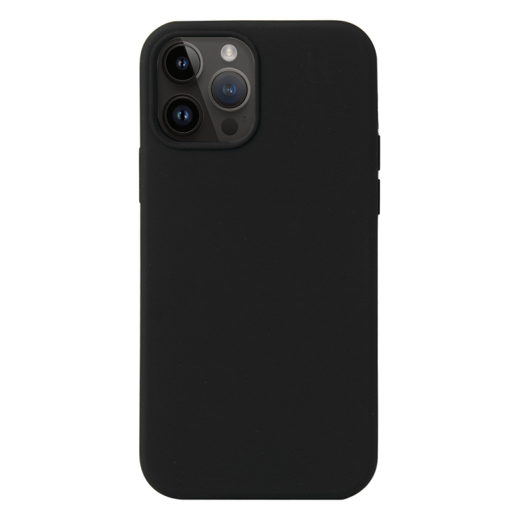  iPhone 15 Pro Skal Liquid Silikon Svart