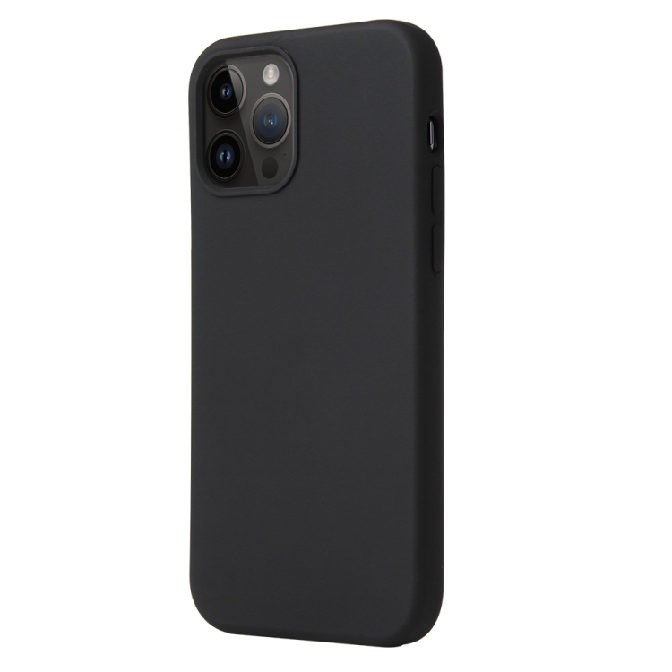  iPhone 15 Pro Skal Liquid Silikon Svart