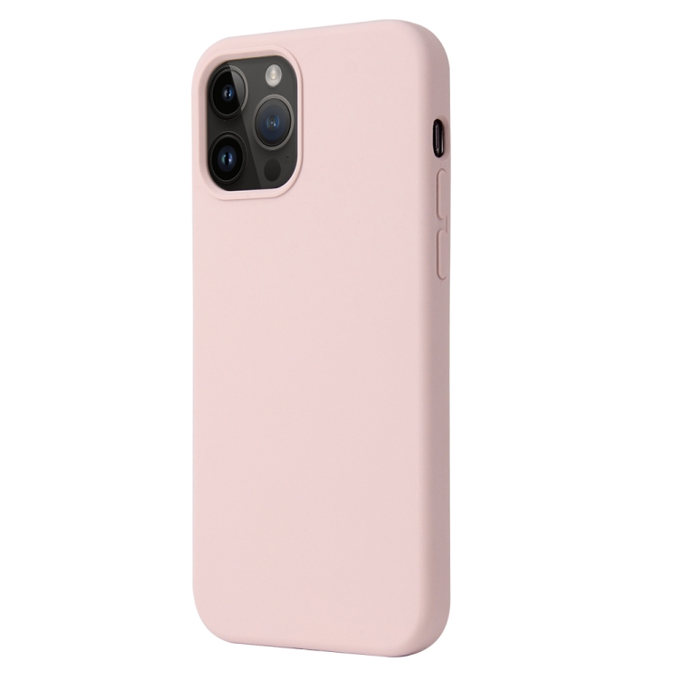  iPhone 15 Pro Skal Liquid Silikon Sand Pink