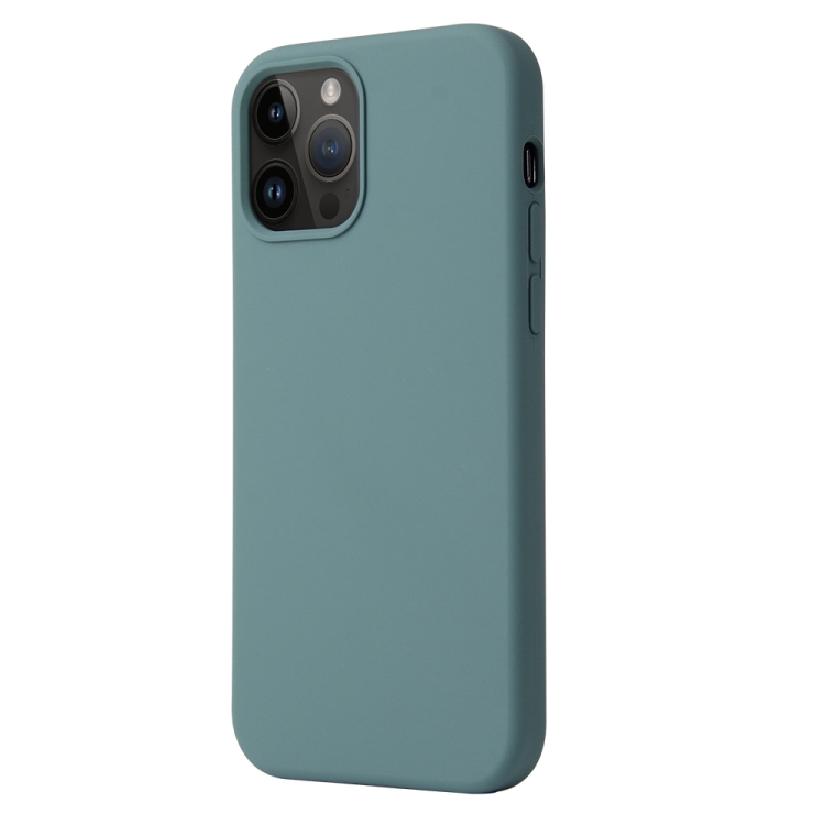  iPhone 15 Pro Skal Liquid Silikon Tallgrön