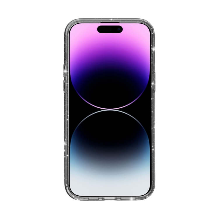 iPhone 15 Pro Skal MagSafe Glitter Hybrid Svart