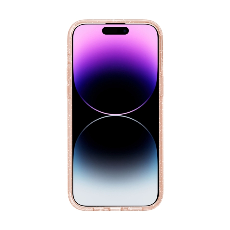  iPhone 15 Pro Skal MagSafe Glitter Hybrid Guld
