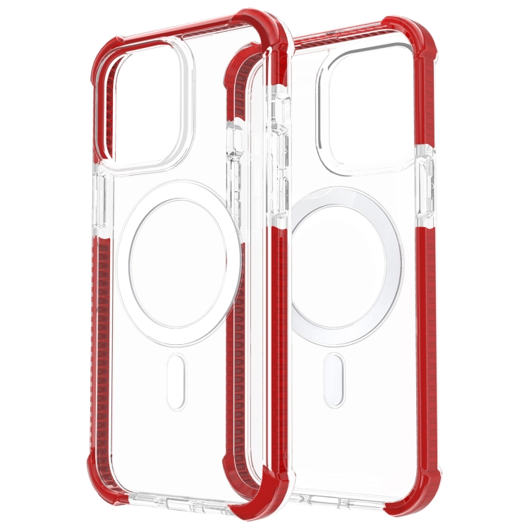  iPhone 15 Pro Skal Shockproof MagSafe Hybrid Röd