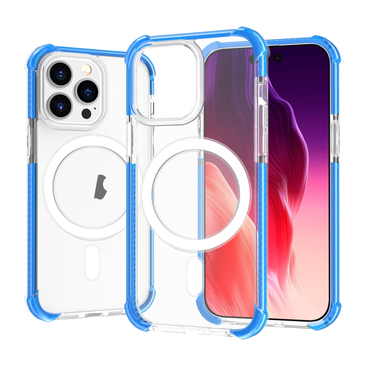  iPhone 15 Pro Skal Shockproof MagSafe Hybrid Blå