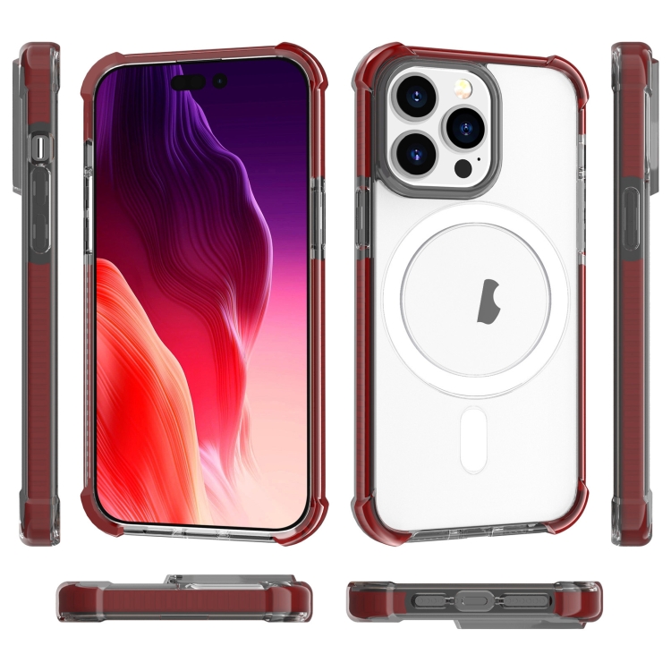  iPhone 15 Pro Skal Shockproof MagSafe Hybrid Brun