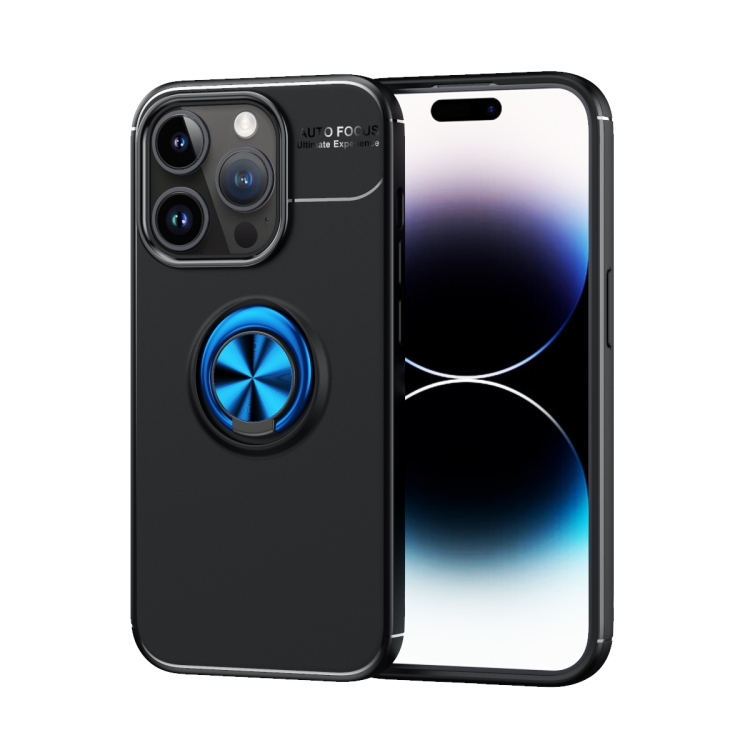  iPhone 15 Pro Skal Ring Svart/Blå