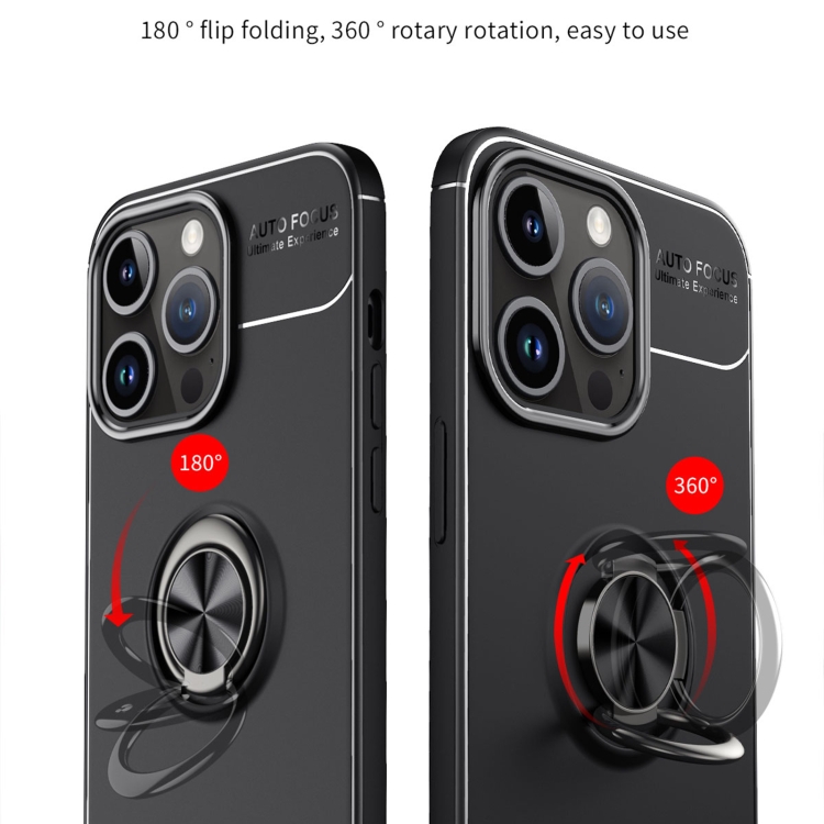  iPhone 15 Pro Skal Ring Svart/Röd