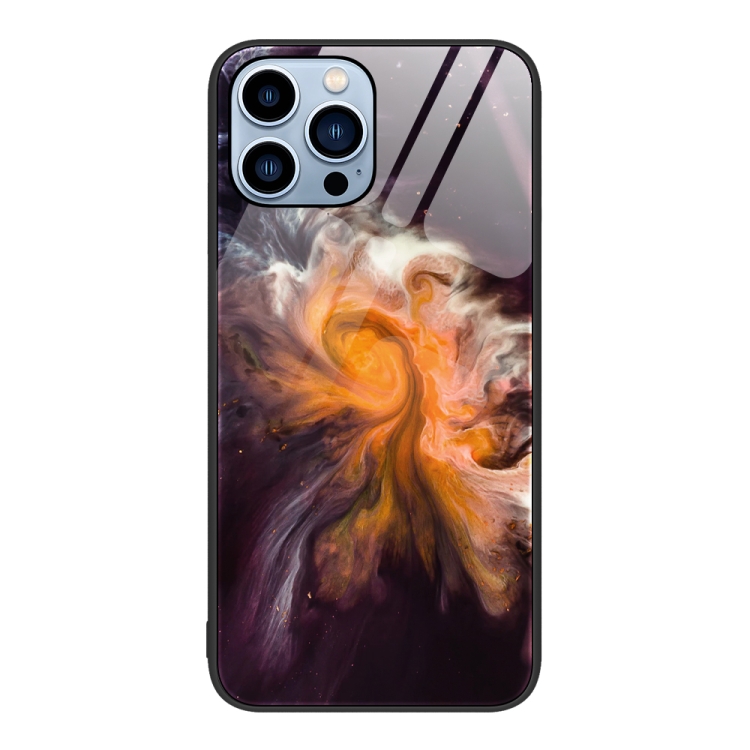  iPhone 15 Pro Skal Marmor Härdat Glas Typhoon