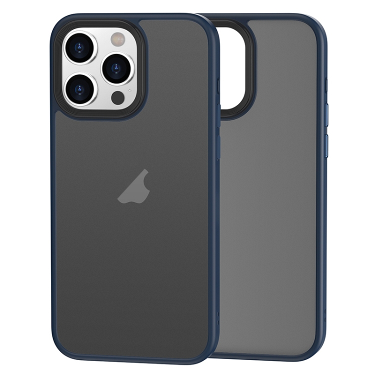  iPhone 15 Pro Skal Premium Hybrid Shield Mörk Blå