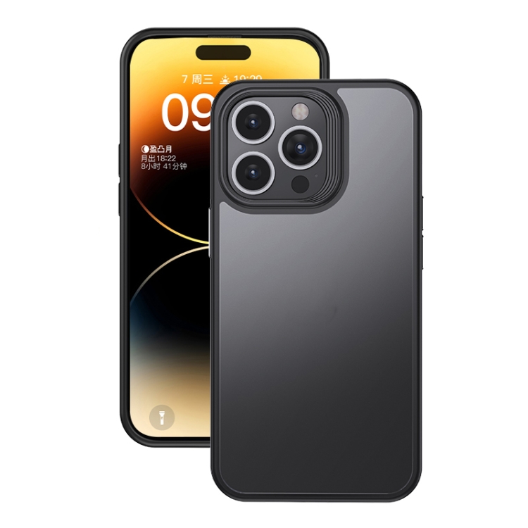  iPhone 15 Pro Skal Frostad Hybrid Svart