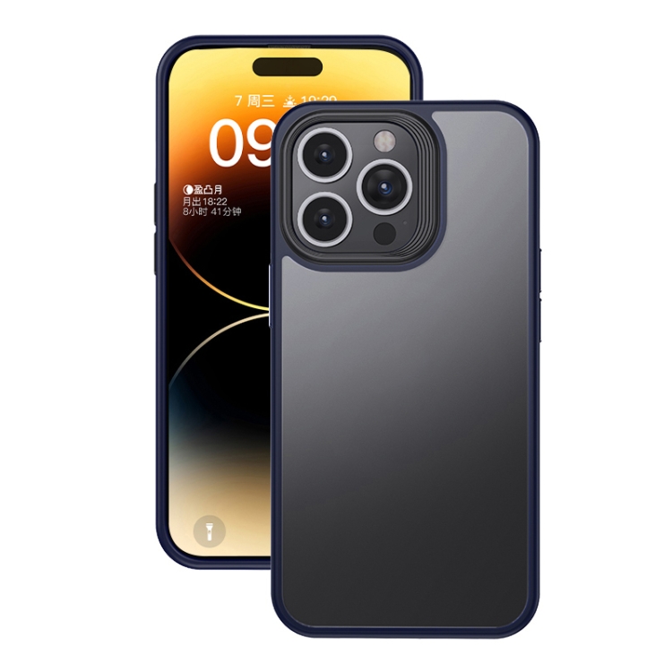  iPhone 15 Pro Skal Frostad Hybrid Blå