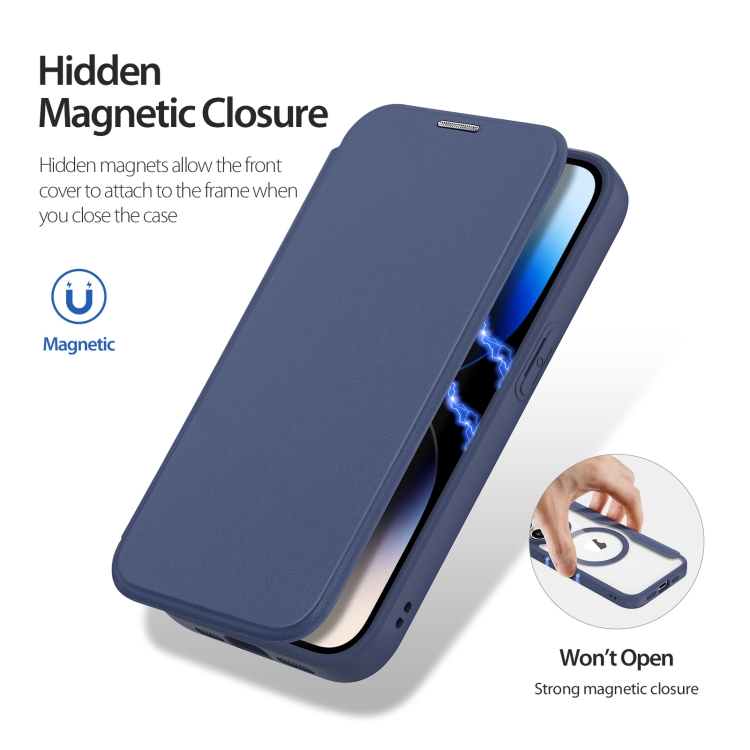 DUX DUCIS DUX DUCIS iPhone 15 Pro Fodral MagSafe Skin X Pro Blå