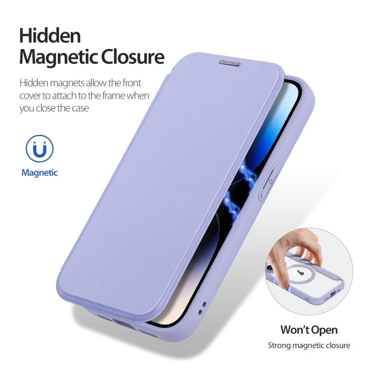DUX DUCIS DUX DUCIS iPhone 15 Pro Fodral MagSafe Skin X Pro Lila