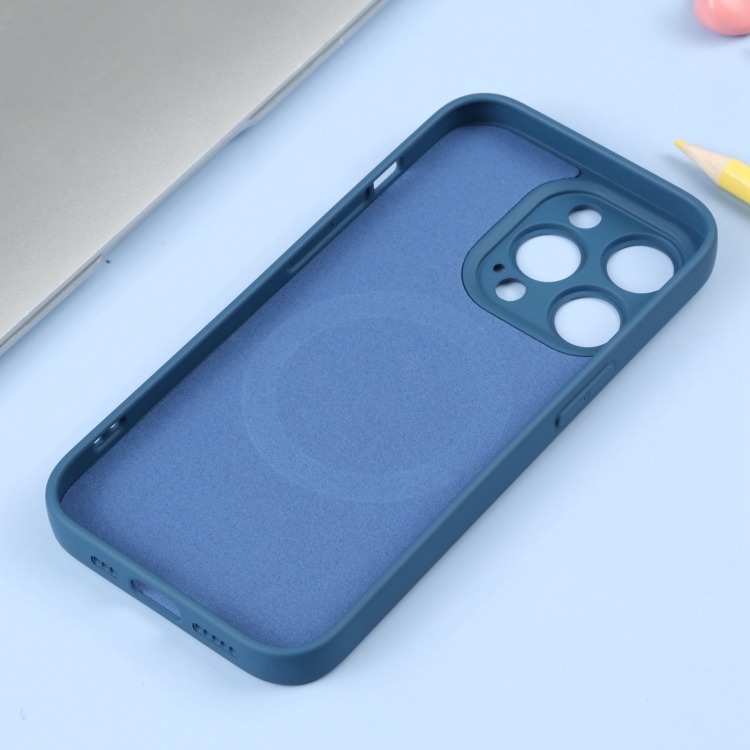  iPhone 15 Pro Skal MagSafe Liquid Silikon Blå