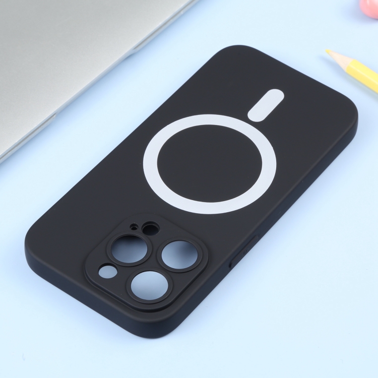  iPhone 15 Pro Skal MagSafe Liquid Silikon Svart