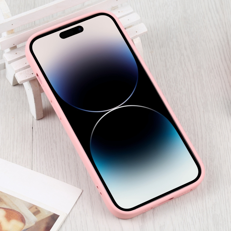  iPhone 15 Pro Skal MagSafe Liquid Silikon Rosa