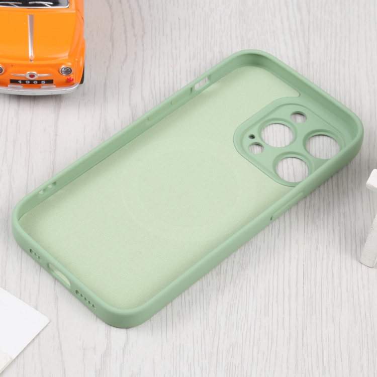  iPhone 15 Pro Skal MagSafe Liquid Silikon Grön