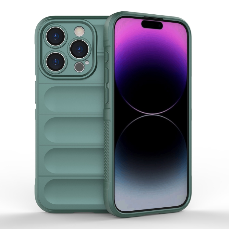  iPhone 15 Pro Skal Magic Shield Mörk Grön