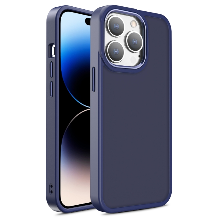  iPhone 15 Pro Skal Classic Hybrid Matt Mörk Blå