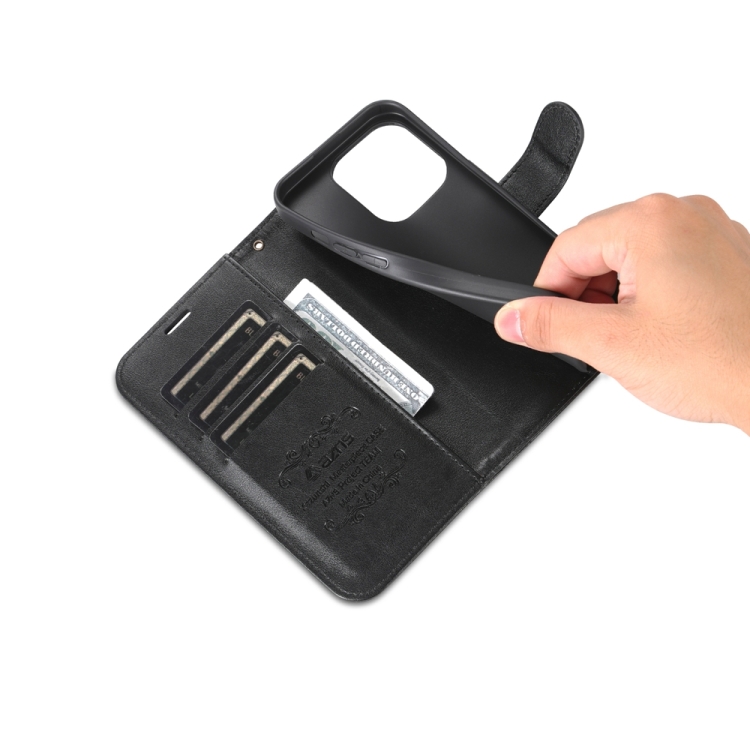 AZNS AZNS iPhone 15 Pro Fodral Läder Svart