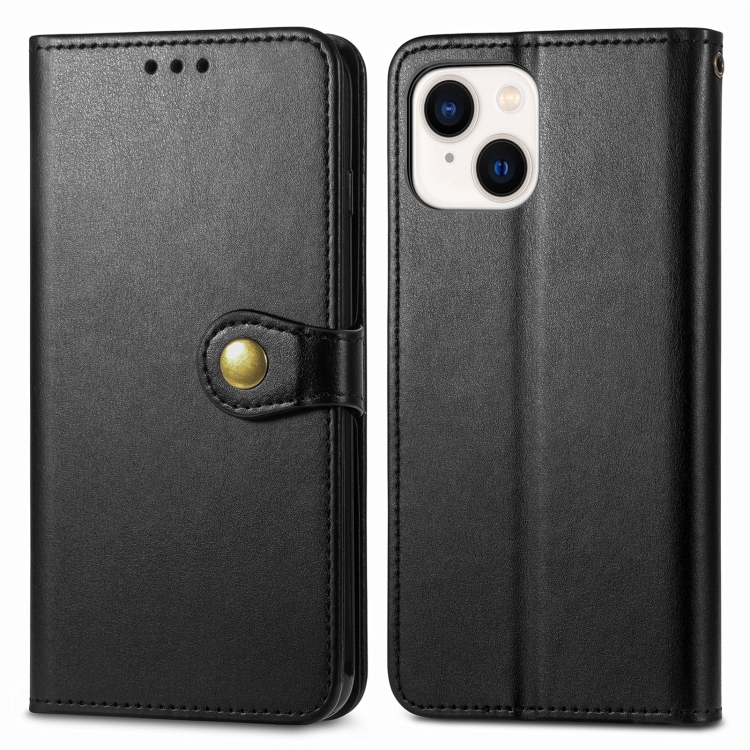  iPhone 15 Pro Fodral Solid Med Magnetisk Mässing Svart